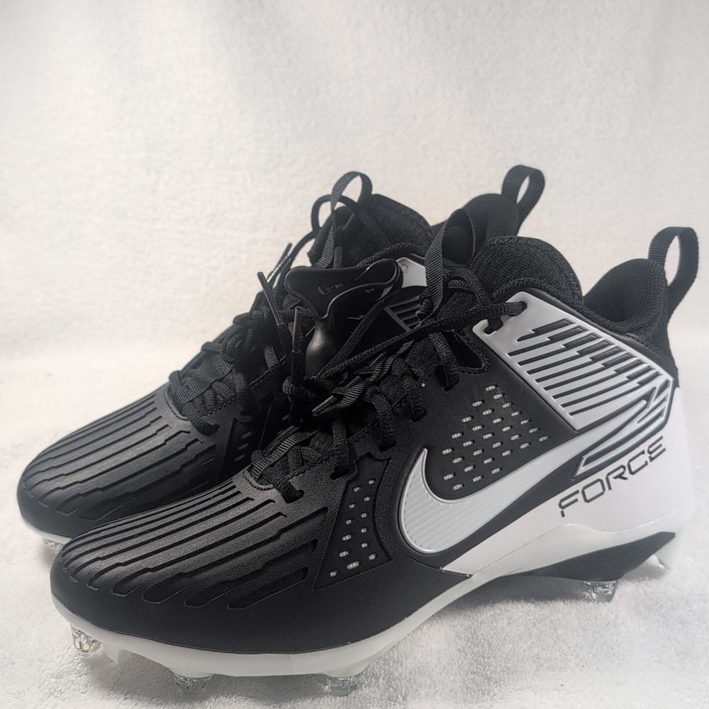 Nike Force Savage Pro 3 Football Cleats Mens Size 12 Black White FJ8149-001 NWOB